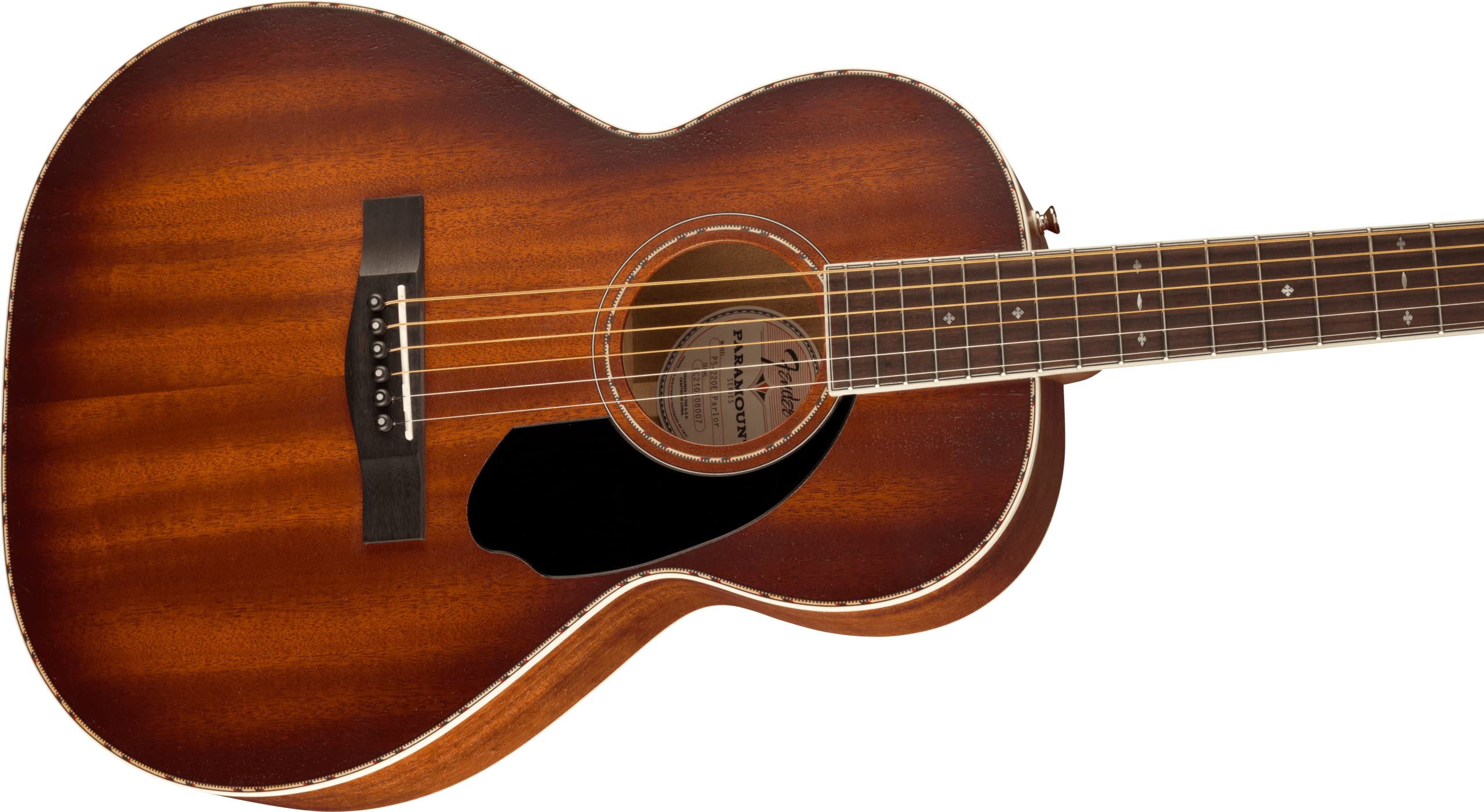 Fender Paramount PS-220E All-Mahogany Parlor Acoustic Guitar